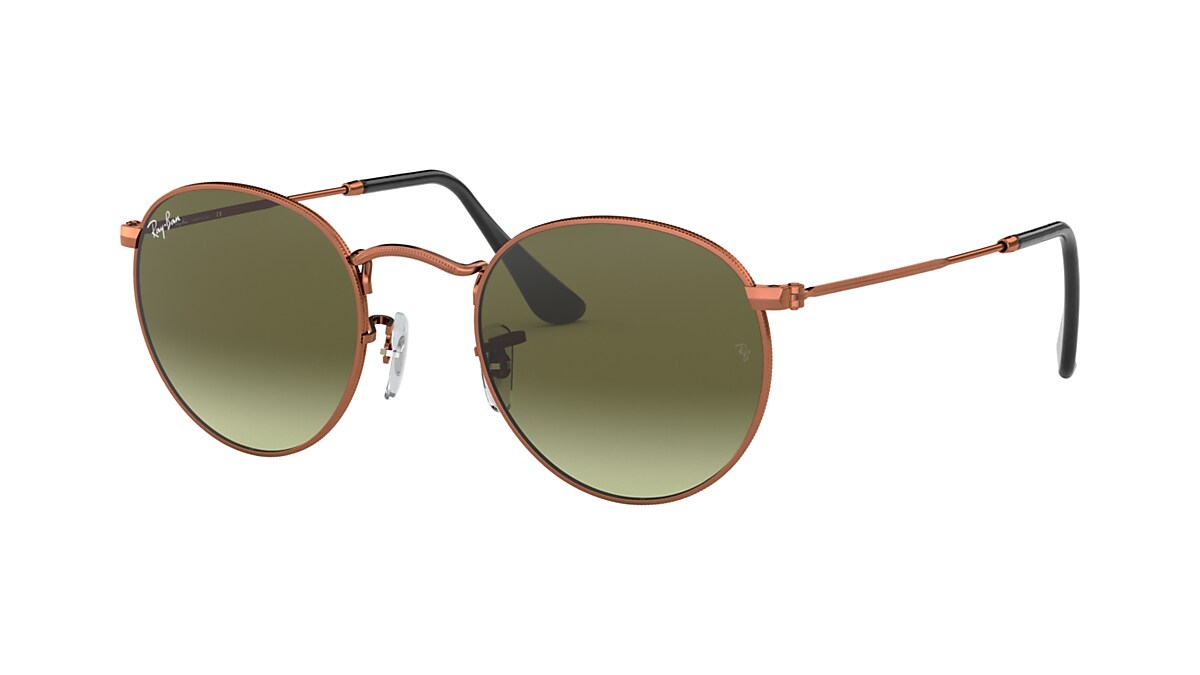 somersault Change vowel Round Metal Sunglasses in Bronze-Copper and Green | Ray-Ban®