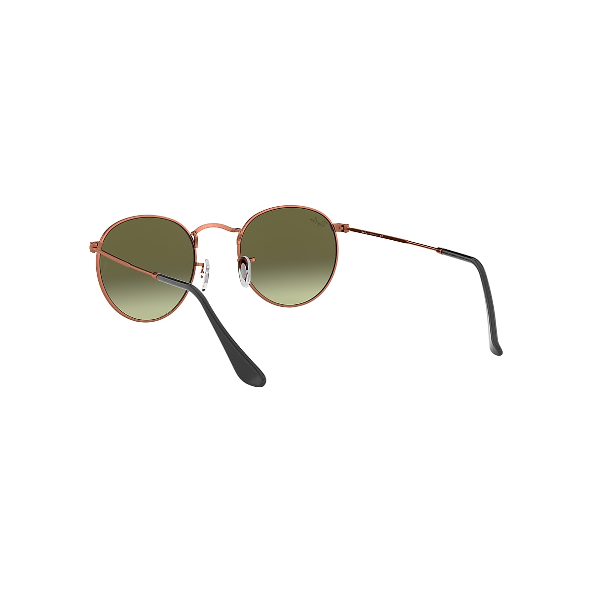 Round Metal Sunglasses in Bronze-Copper and Green | Ray-Ban®