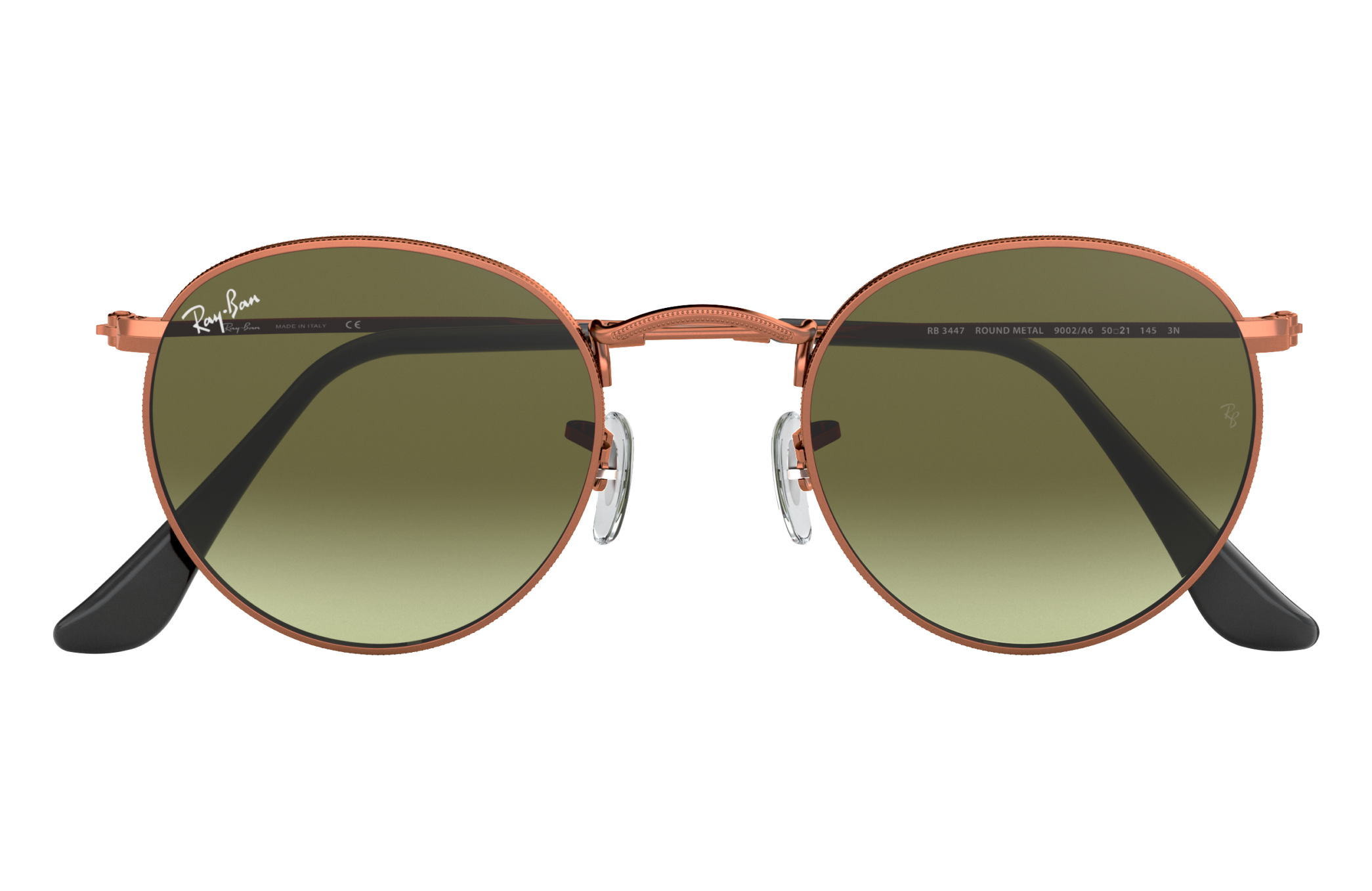 ray ban 3447 round metal 9002a6