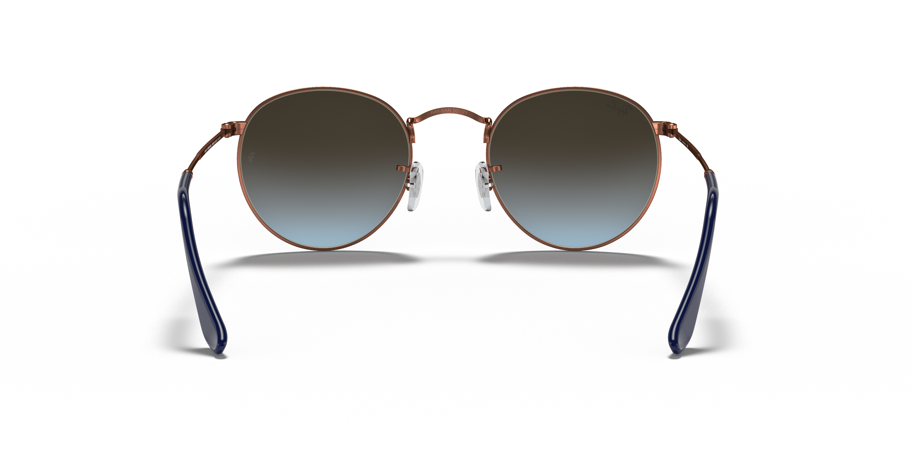 ray ban round metal pink brown gradient