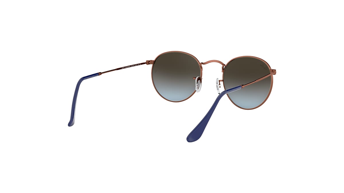 vrijdag Sneeuwstorm inkt Round Metal Sunglasses in Bronze-Copper and Blue/Brown | Ray-Ban®