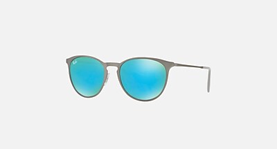ERIKA METAL Sunglasses in Havana and Dark Blue - RB3539 | Ray-Ban®