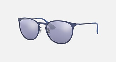 ERIKA METAL Sunglasses in Black and Light Grey Gradient Dark