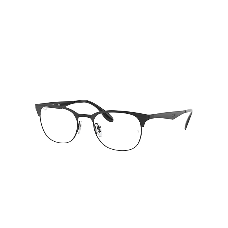 Ray-Ban Rb6346 Eyeglasses Black Frame Clear Lenses Polarized 52-19