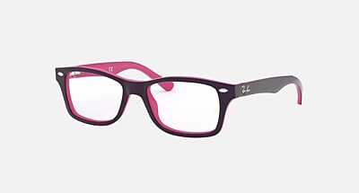 RB1531 OPTICS KIDS Eyeglasses with Top Dark Blue & Brown & Light 