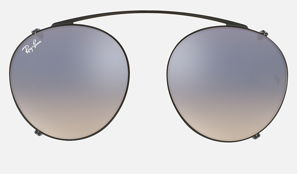 schijf Kleverig Aanpassing Ray-Ban ROUND FLECK CLIP-ON Black| Ray-Ban® USA