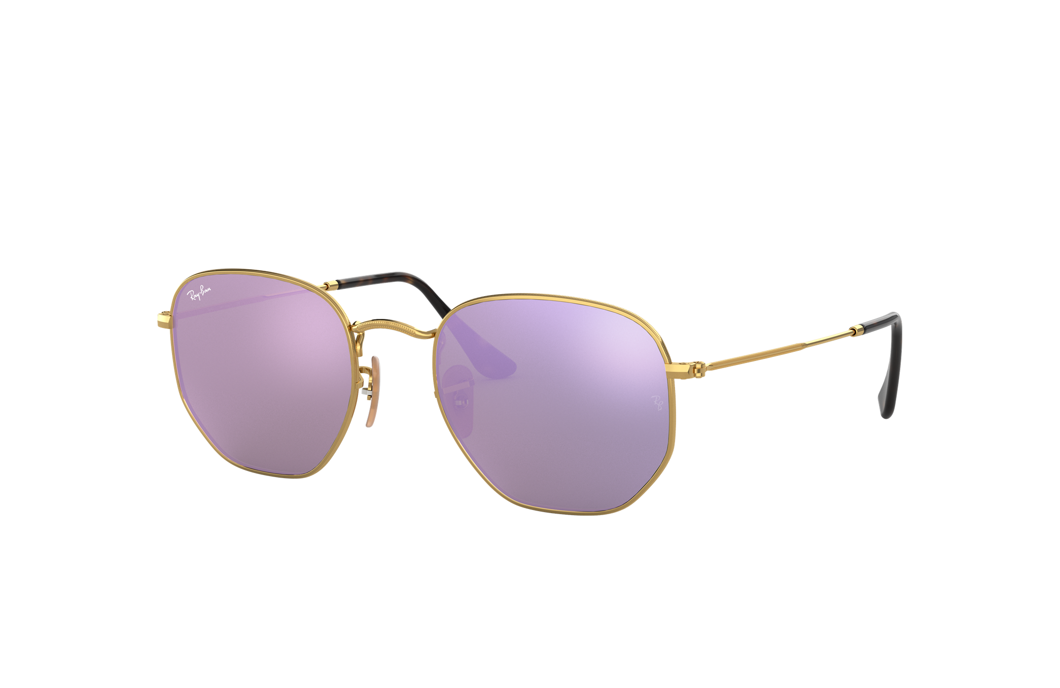 ray ban hexagonal lilac mirror