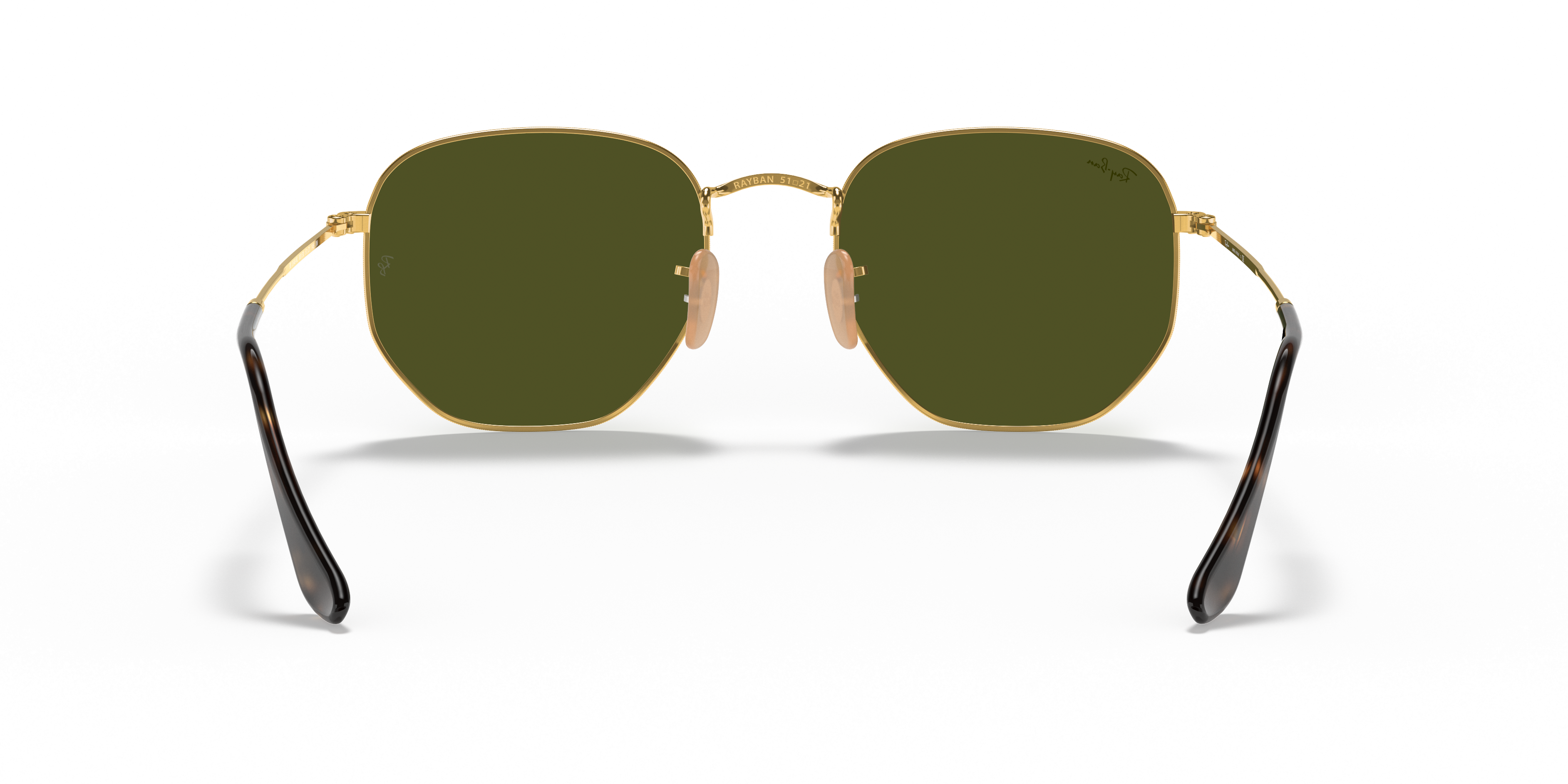 Hexagonal Flat Lenses Sunglasses in Gold and Silver | Ray-Ban®