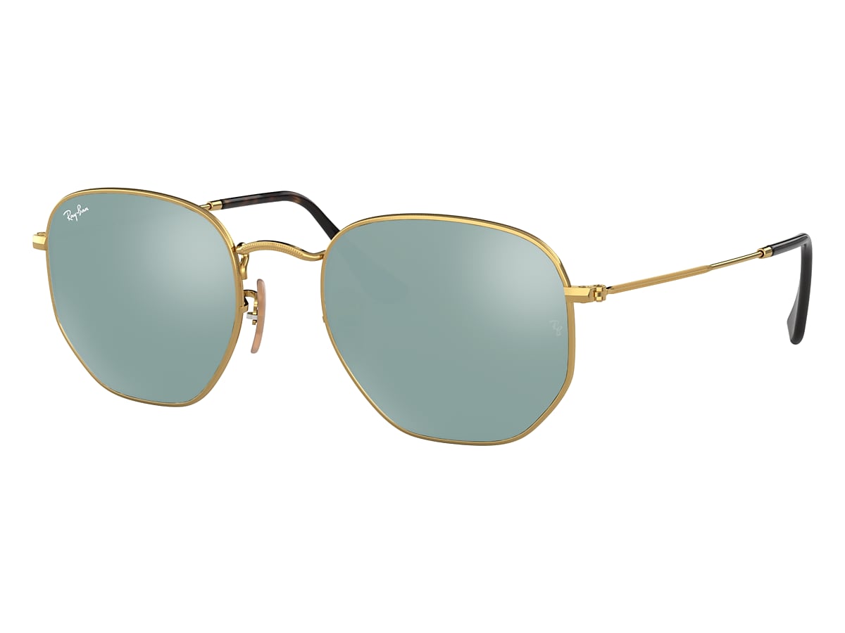 specify Lean preview HEXAGONAL FLAT LENSES Sunglasses in Gold and Silver - RB3548N | Ray-Ban® CA