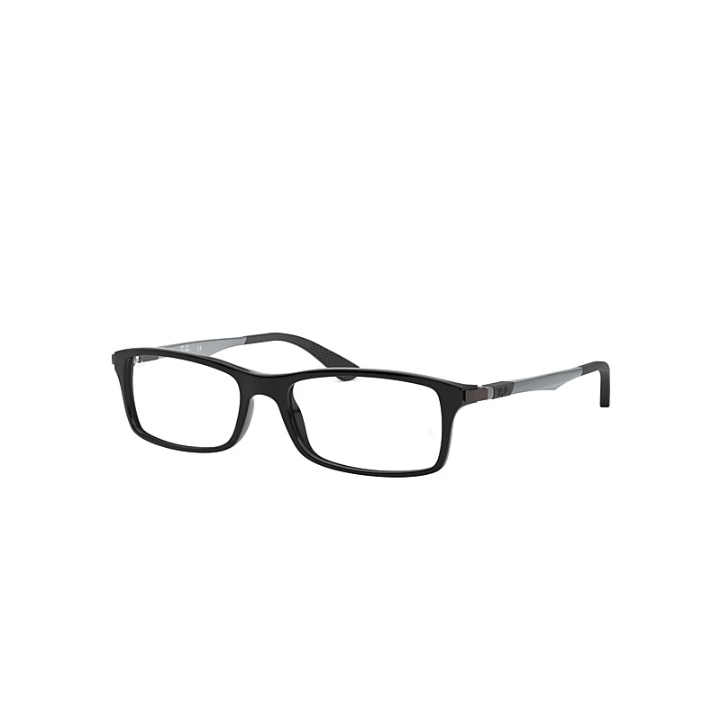 Ray-Ban Rb7017 Eyeglasses Gunmetal Frame Clear Lenses Polarized 52-17