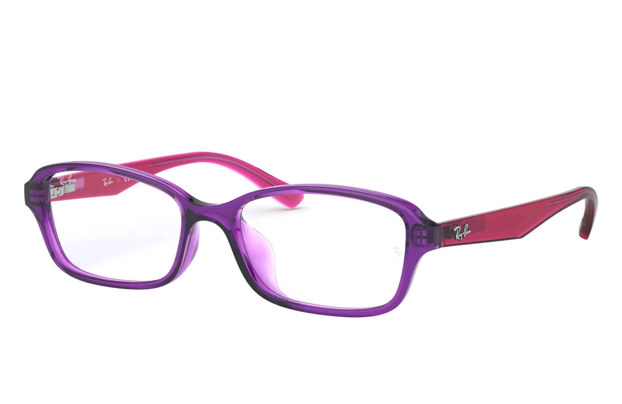 ray-ban purple frame sunglasses