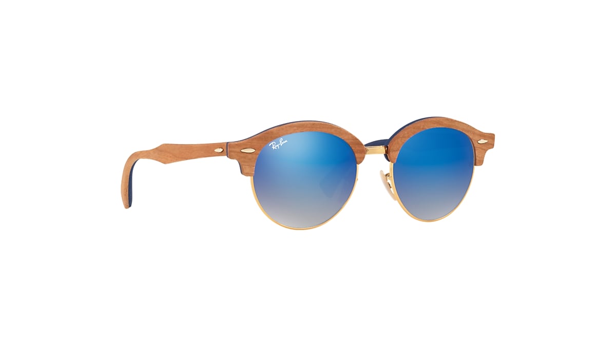 Wood frame ray ban 2024 sunglasses