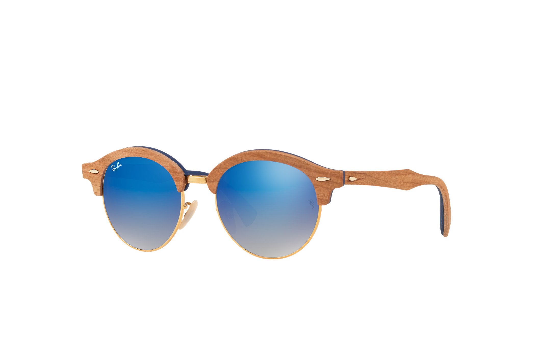 Ray-Ban Clubround Wood RB4246M Brown 