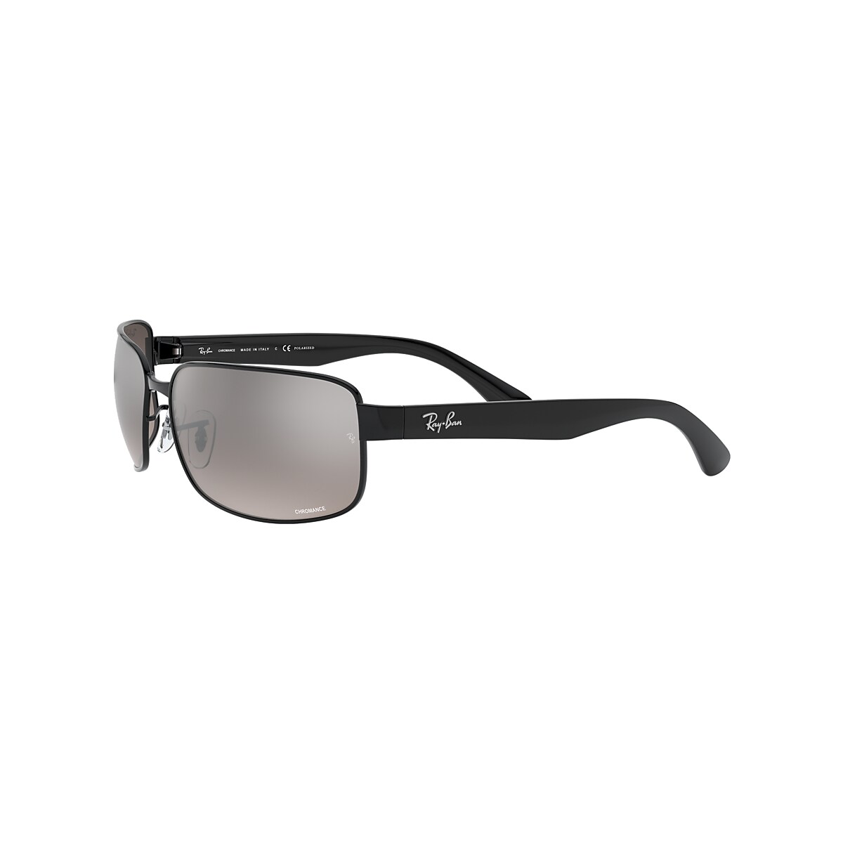 RB3566CH CHROMANCE Sunglasses in Black and Silver - Ray-Ban