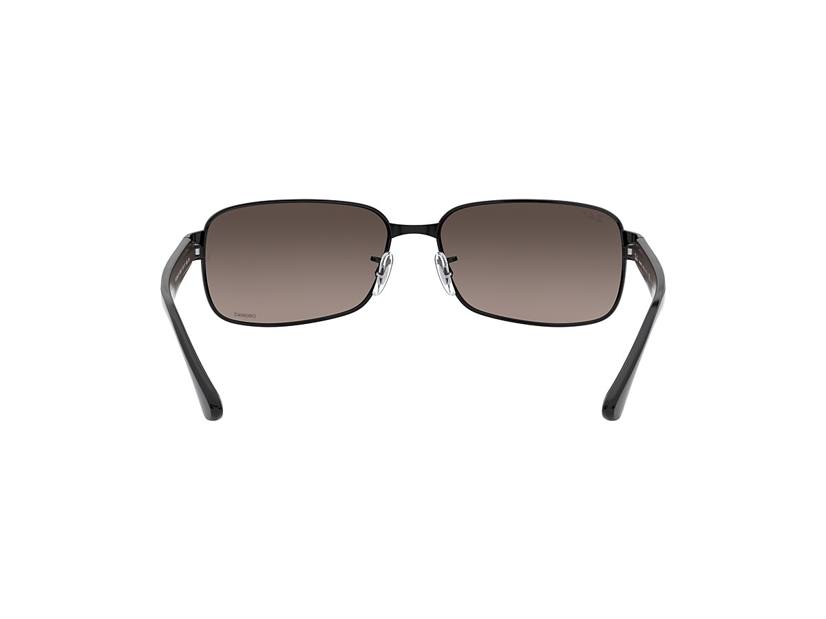 RB3566CH CHROMANCE Sunglasses in Black and Silver - Ray-Ban