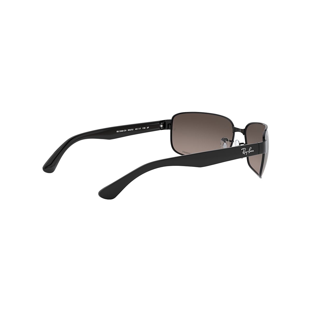 RB3566CH CHROMANCE Sunglasses in Black and Silver - Ray-Ban