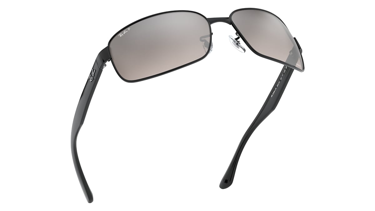 RB3566CH CHROMANCE Sunglasses in Black and Silver - Ray-Ban