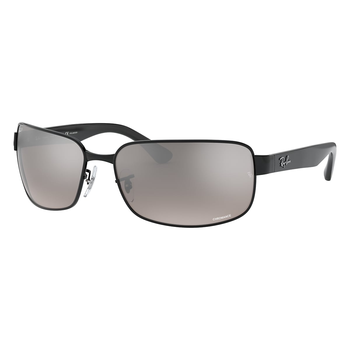 RB3566CH CHROMANCE Sunglasses in Black and Silver - RB3566CH RB3566CH CHROMANCE Sunglasses in Black and Silver - RB3566CH