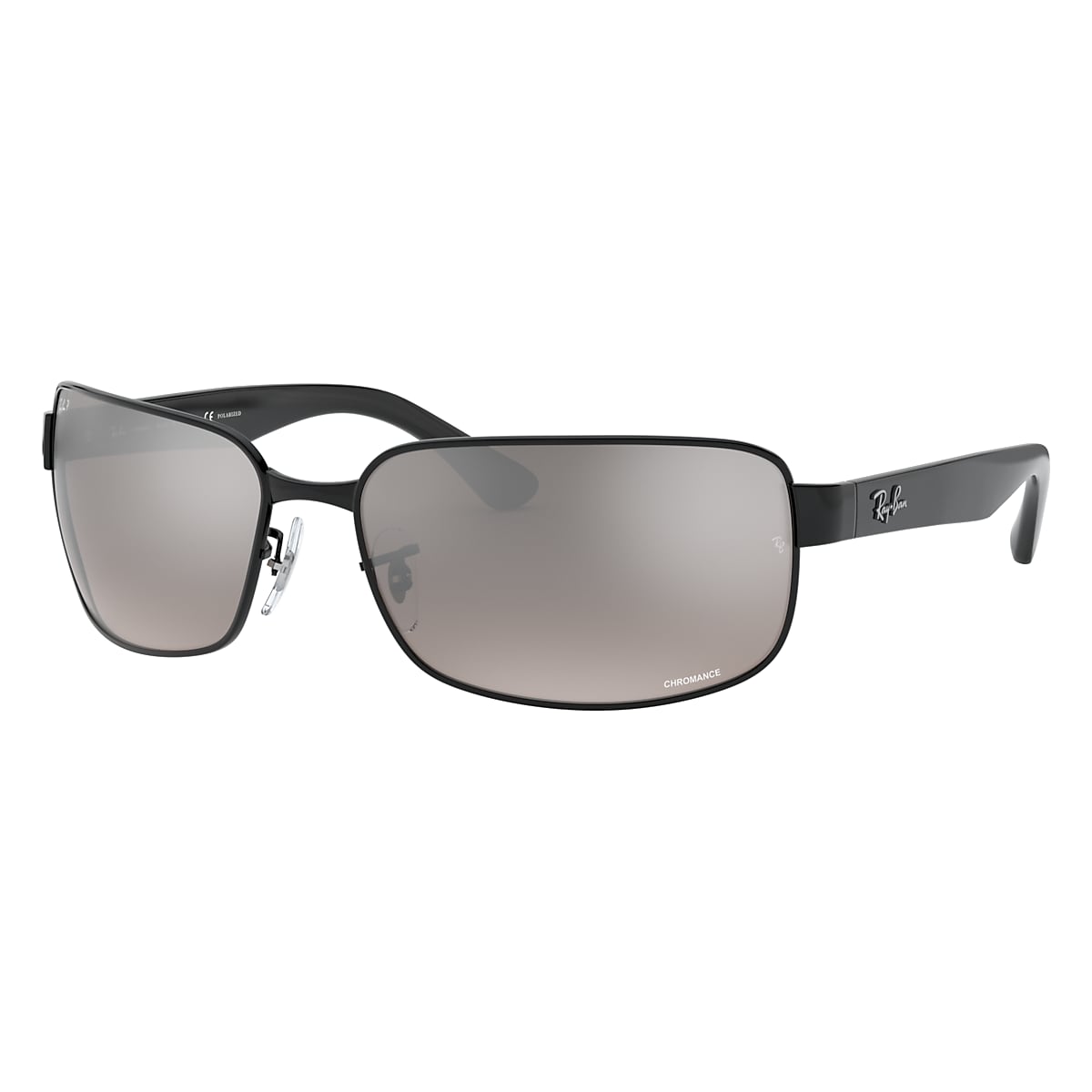 RB3566CH CHROMANCE Sunglasses in Black and Silver RB3566CH Ray Ban US