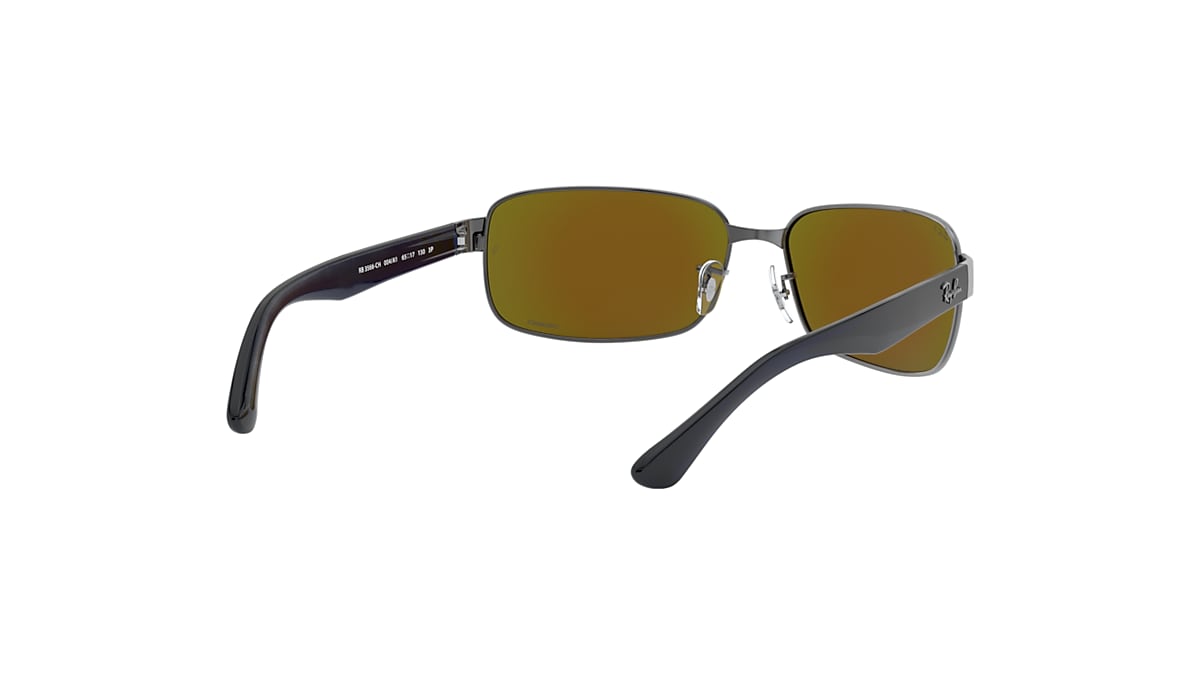 RB3566CH CHROMANCE Sunglasses in Gunmetal and Blue - RB3566CH 