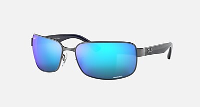 RB3566CH CHROMANCE Sunglasses in Black and Silver - RB3566CH | Ray