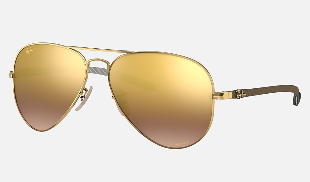 RB8317CH CHROMANCE Sunglasses in Arista Gold and Purple RB8317CH Ray Ban