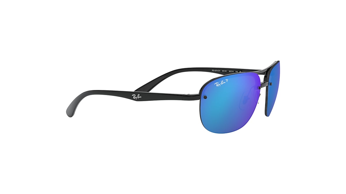 RB4275CH CHROMANCE Sunglasses in Black and Blue - RB4275CH | Ray