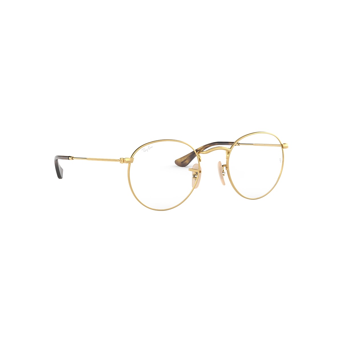 Round Metal Optics Eyeglasses with Gold Frame | Ray-Ban®