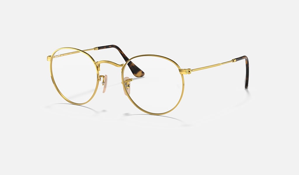 Round Metal Optics Eyeglasses with Gold Frame | Ray-Ban®