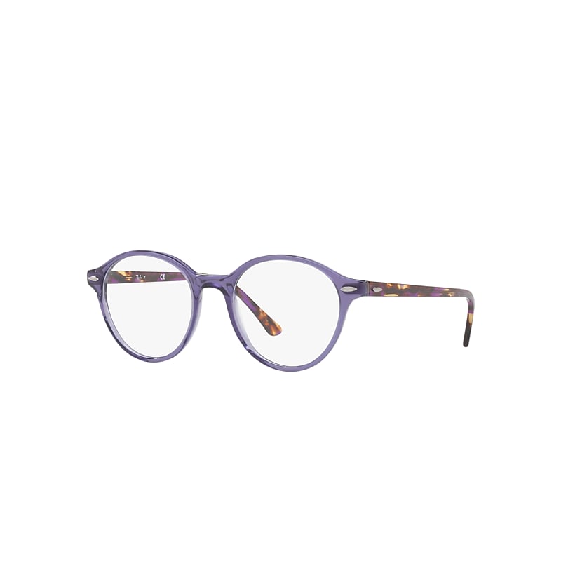 Ray-Ban Dean Optics Eyeglasses Violet Frame Clear Lenses Polarized 48-19