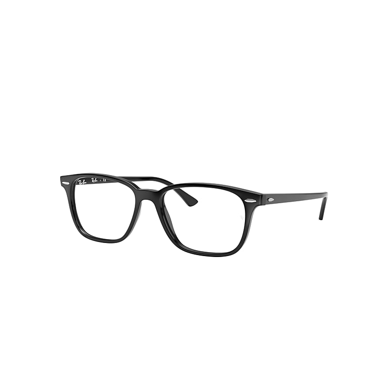 Ray-Ban Rb7119 Eyeglasses Black Frame Clear Lenses Polarized 55-17