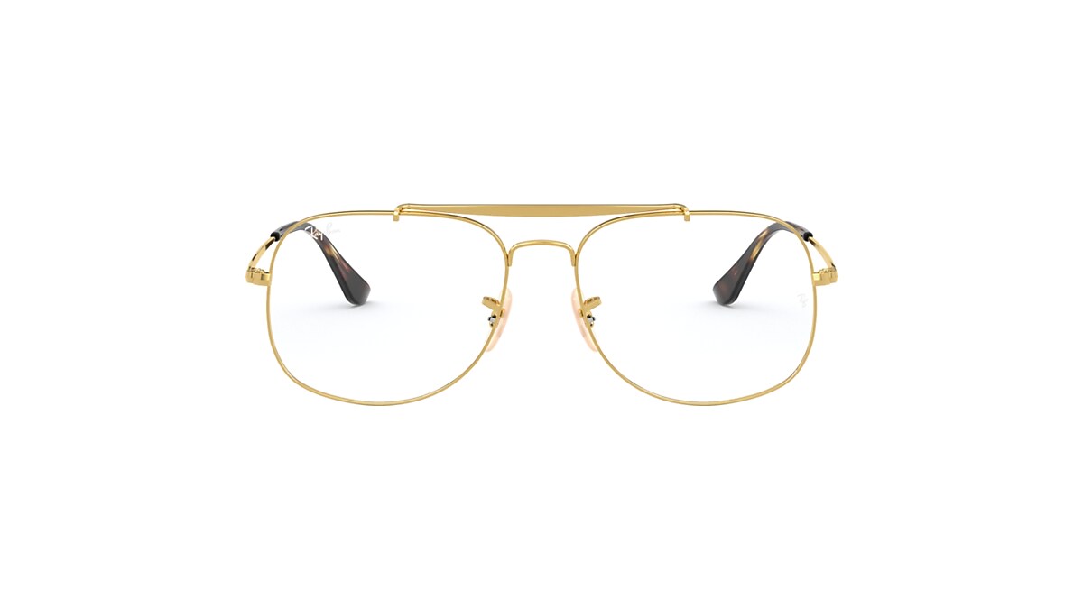 General Optics Eyeglasses with Gold Frame | Ray-Ban®