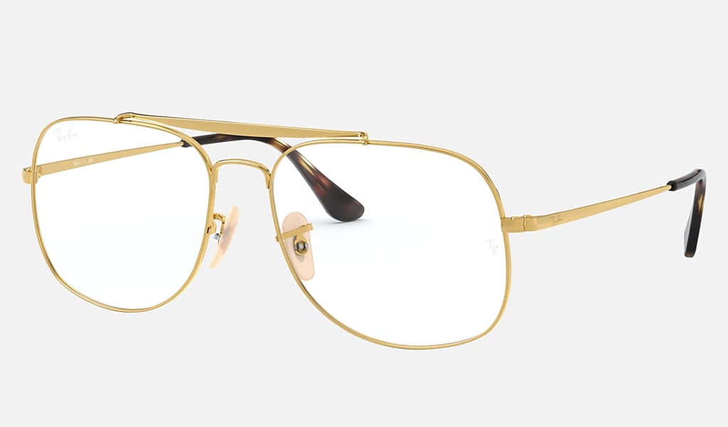 General Optics Eyeglasses with Gold Frame | Ray-Ban®
