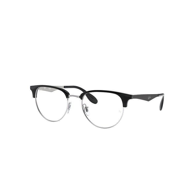 Ray-Ban Rb6396 Optics Eyeglasses Black Frame Clear Lenses Polarized 53-19