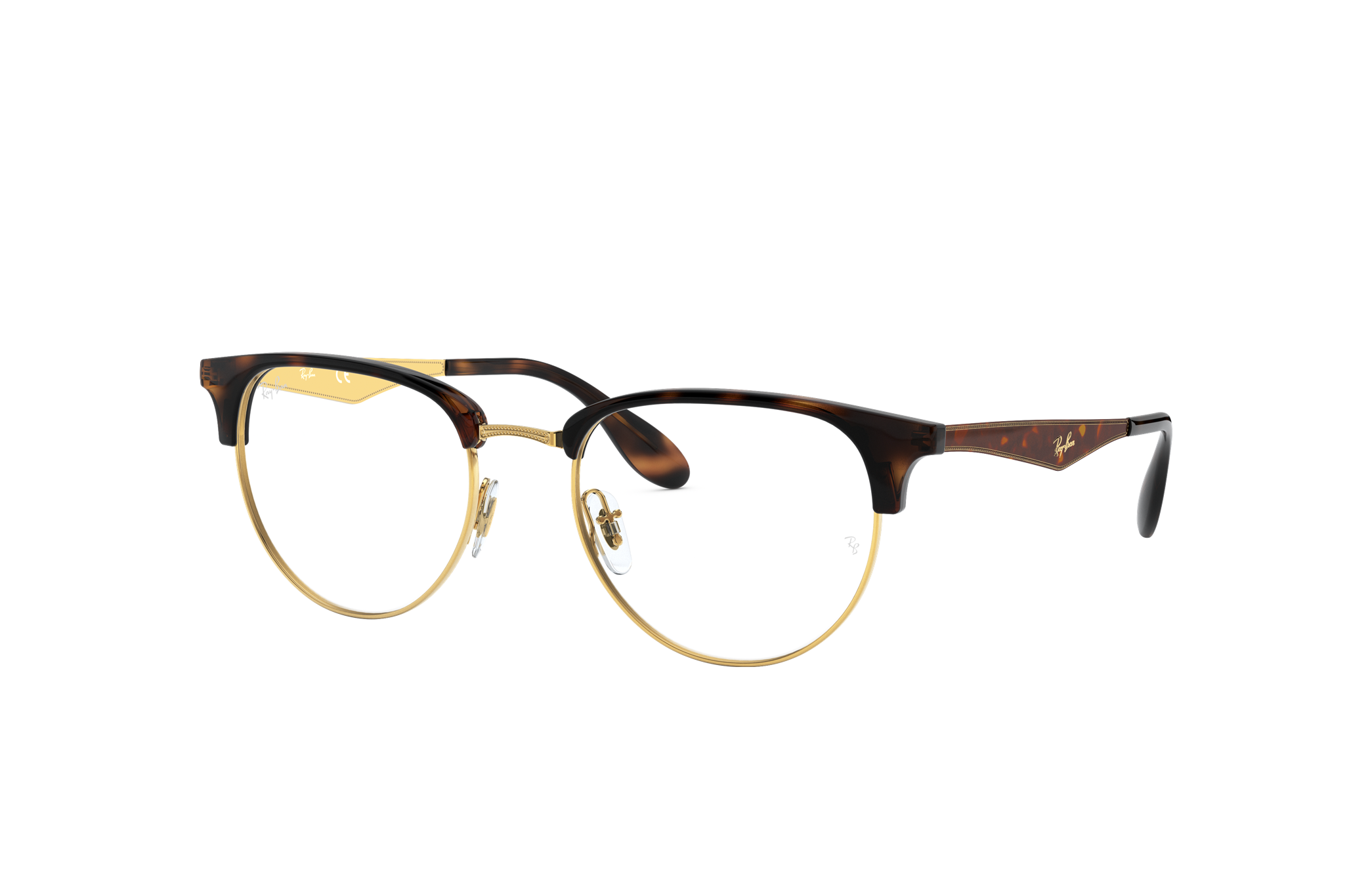 black and gold ray ban eyeglasses