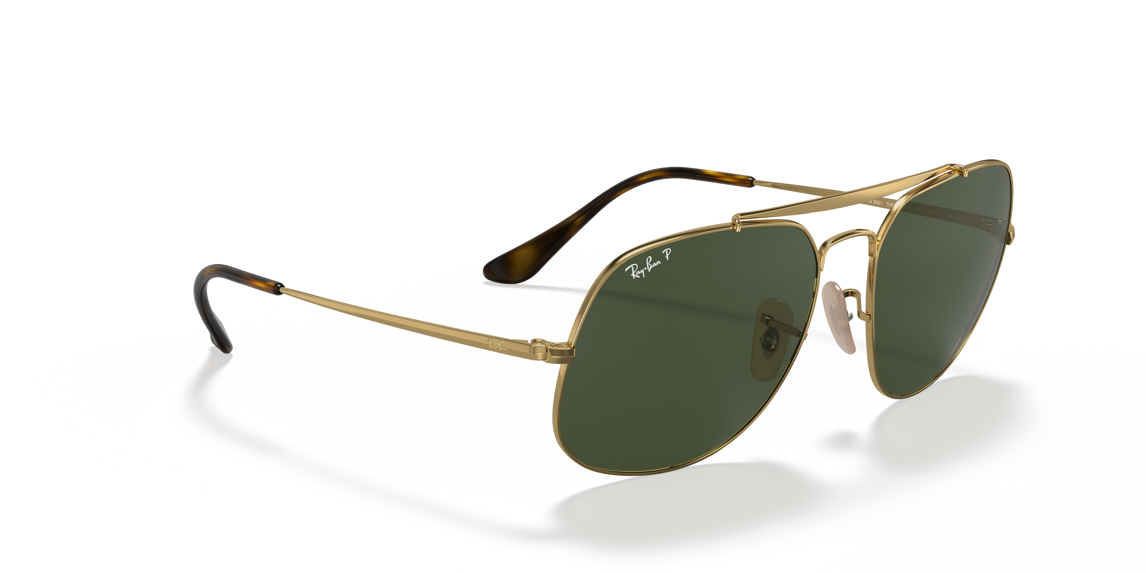 General Sunglasses in Gold and Green | Ray-Ban®