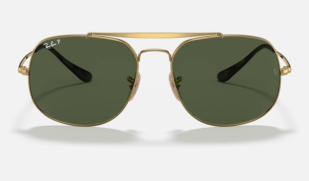 skylle At passe Ved navn General Sunglasses in Gold and Green | Ray-Ban®