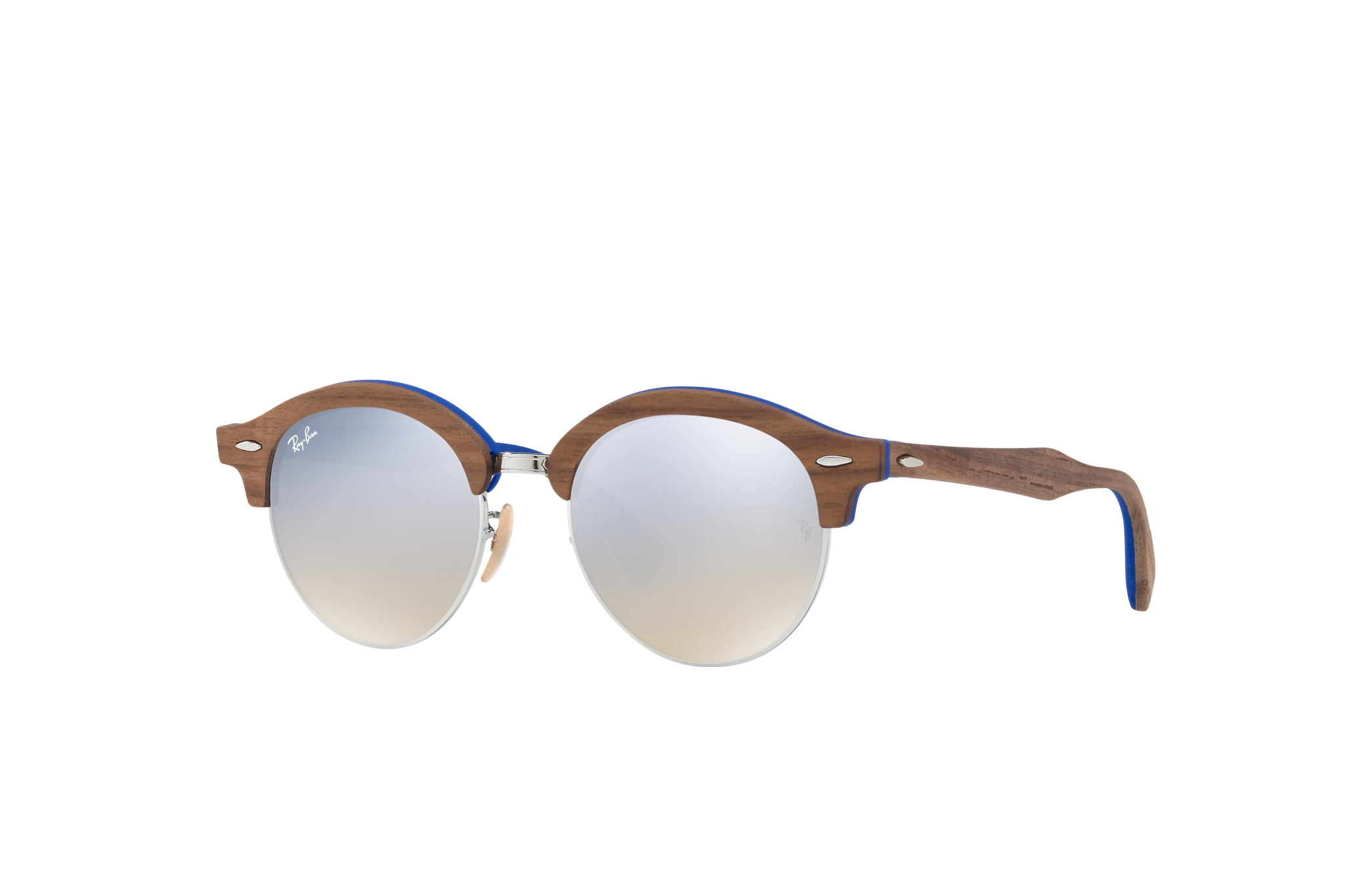 ray ban clubround brown