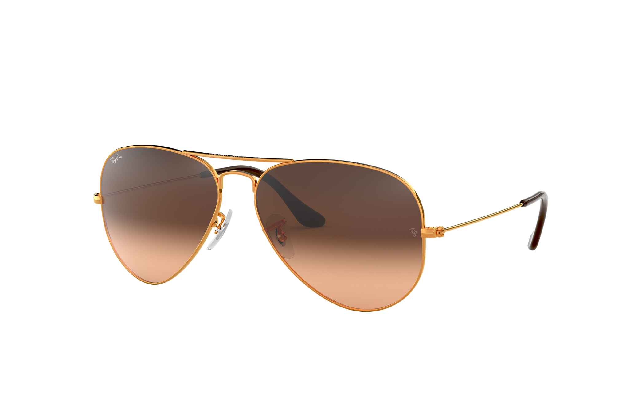 pink gradient brown ray ban