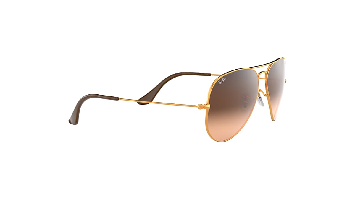 Brown gradient 2024 aviator sunglasses