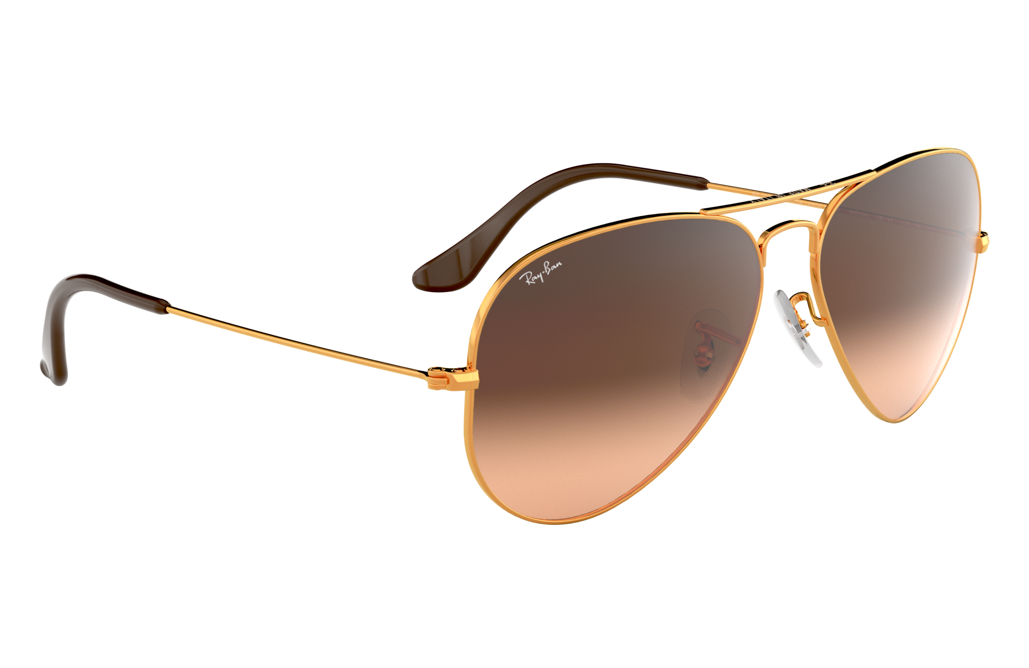 ray ban brown aviator sunglasses
