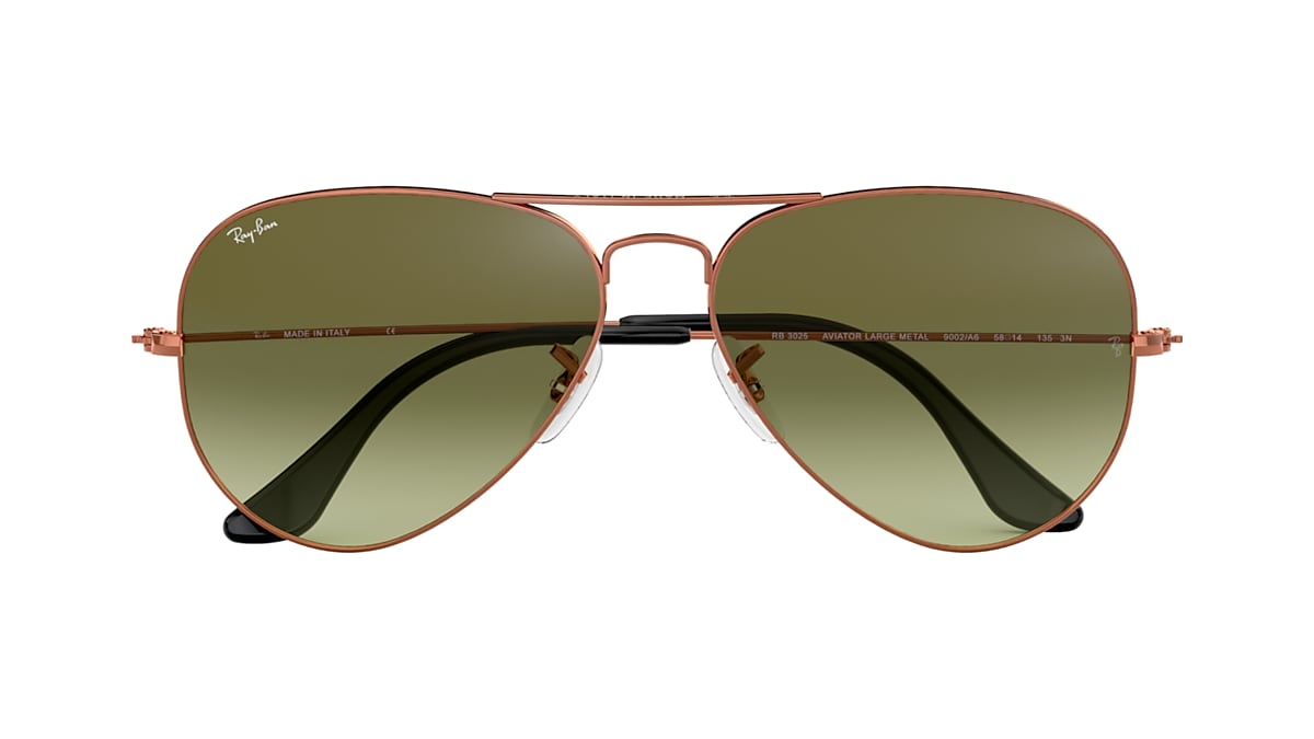 whip carry out Arrangement AVIATOR GRADIENT Sunglasses in Bronze-Copper and Green - RB3025 | Ray-Ban®  DK