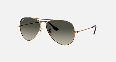 Ray ban aviator store light brown gradient