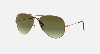 AVIATOR LARGE METAL II Sunglasses in Black and G-15 Green  display picture 1