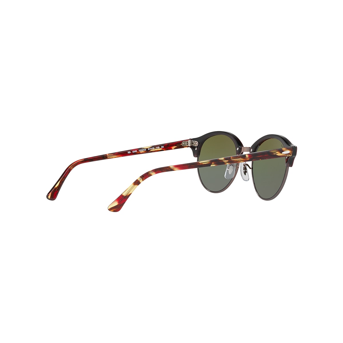 Clubround Mineral Flash Lenses Sunglasses in Bordeaux and Azul Arco-íris |  Ray-Ban®