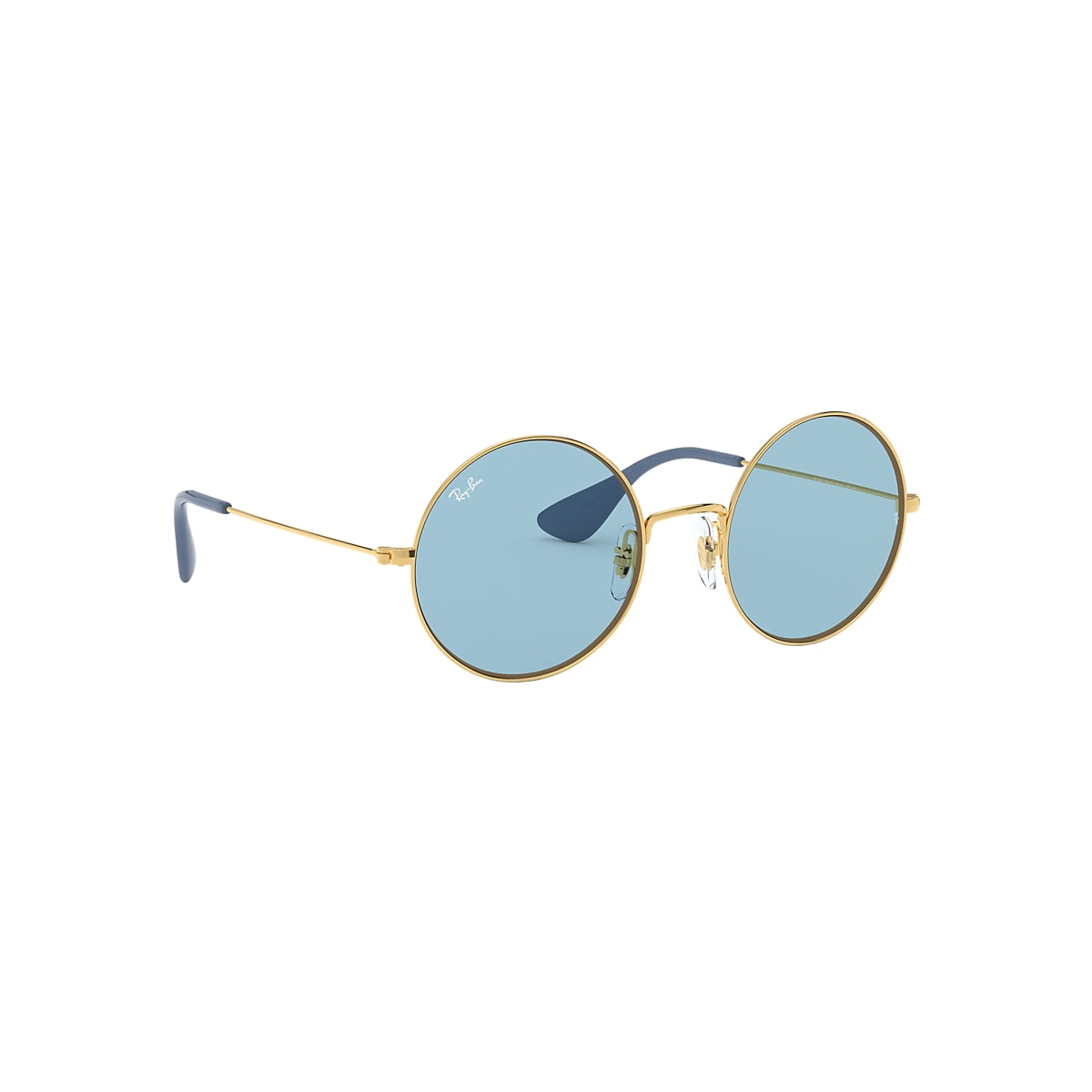 Ja-jo Sunglasses in Gold and Light Blue | Ray-Ban®