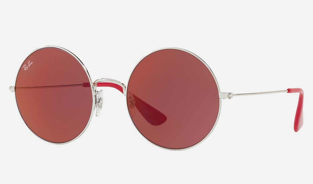 Oprecht veelbelovend Politiebureau Ja-jo Sunglasses in Silver and Dark Red | Ray-Ban®