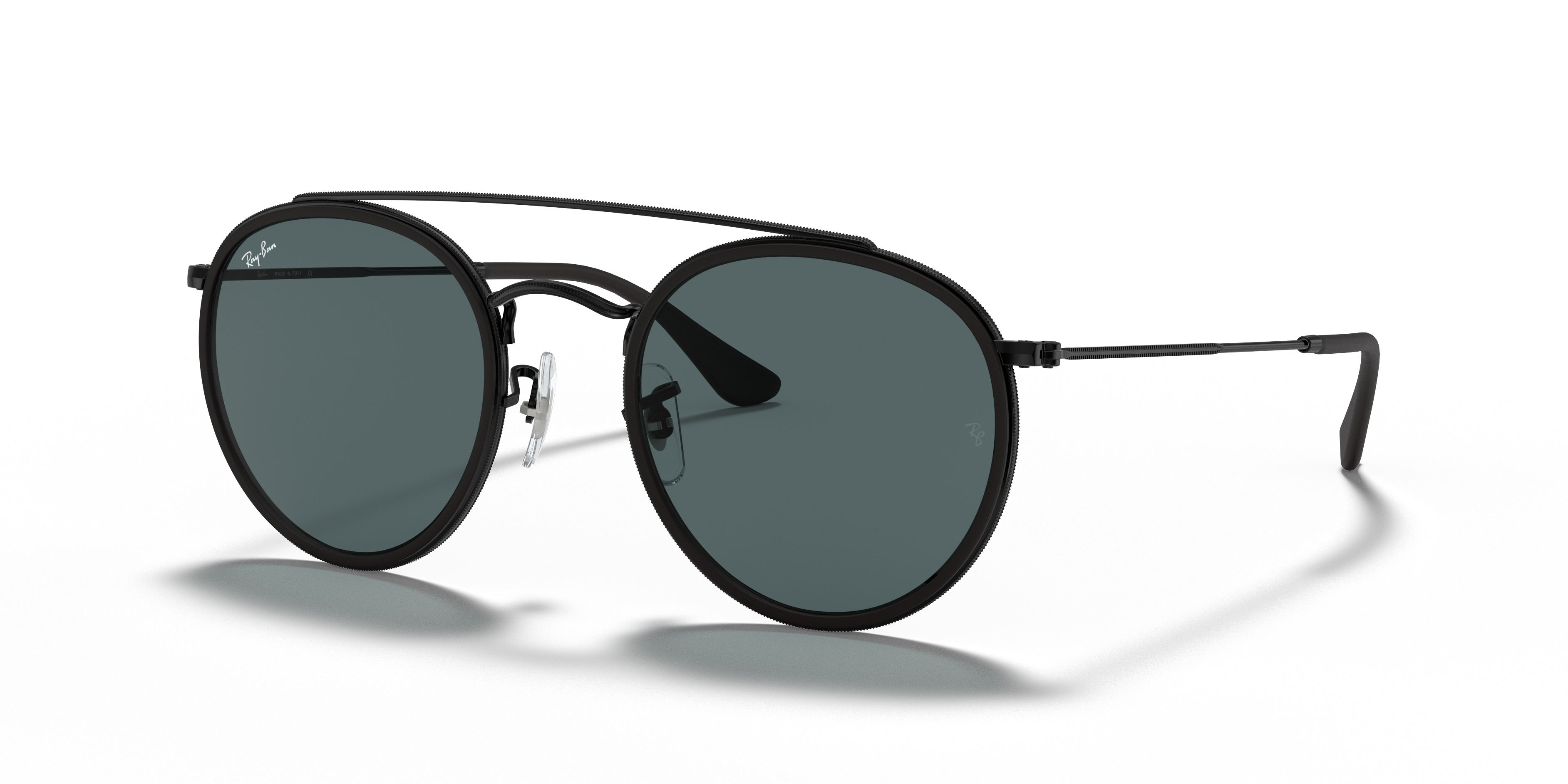 ray ban round polarized black