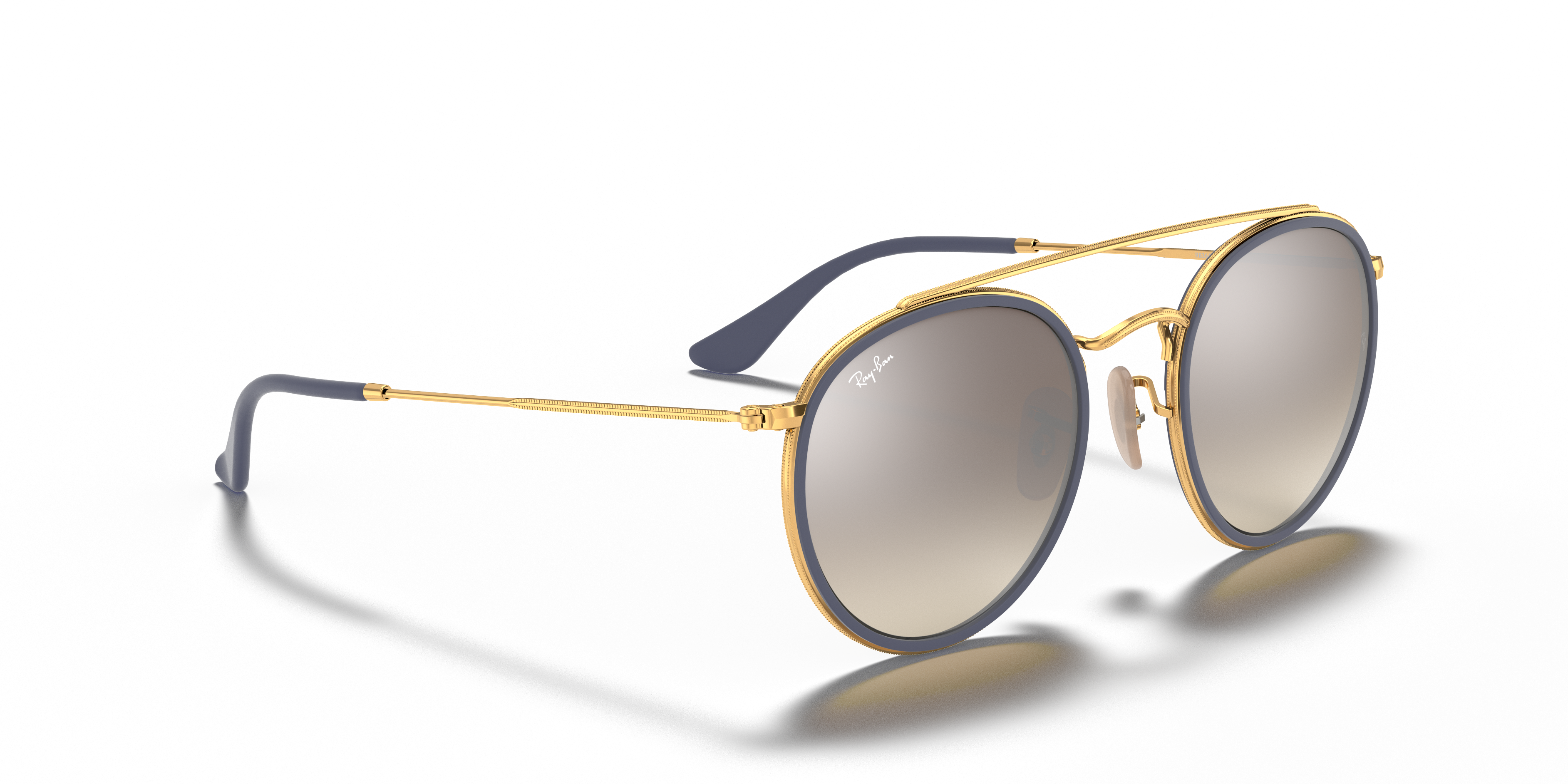 ray ban round metal double bridge