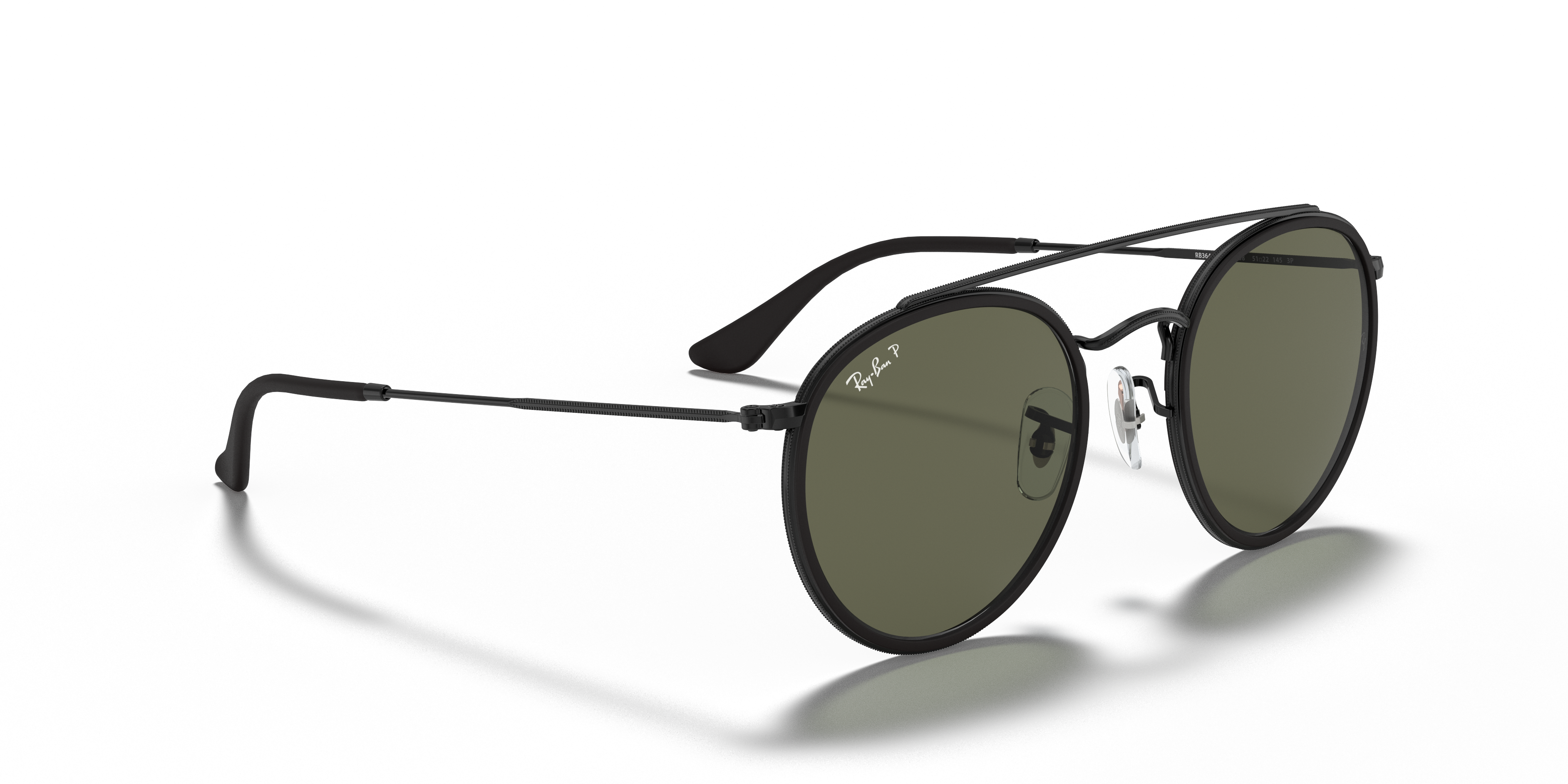 ray ban black double bridge